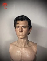 16 xt001 superpower hero tom holland little bug male head sculpture carving 100 hair transplant model fit 12 figure collect