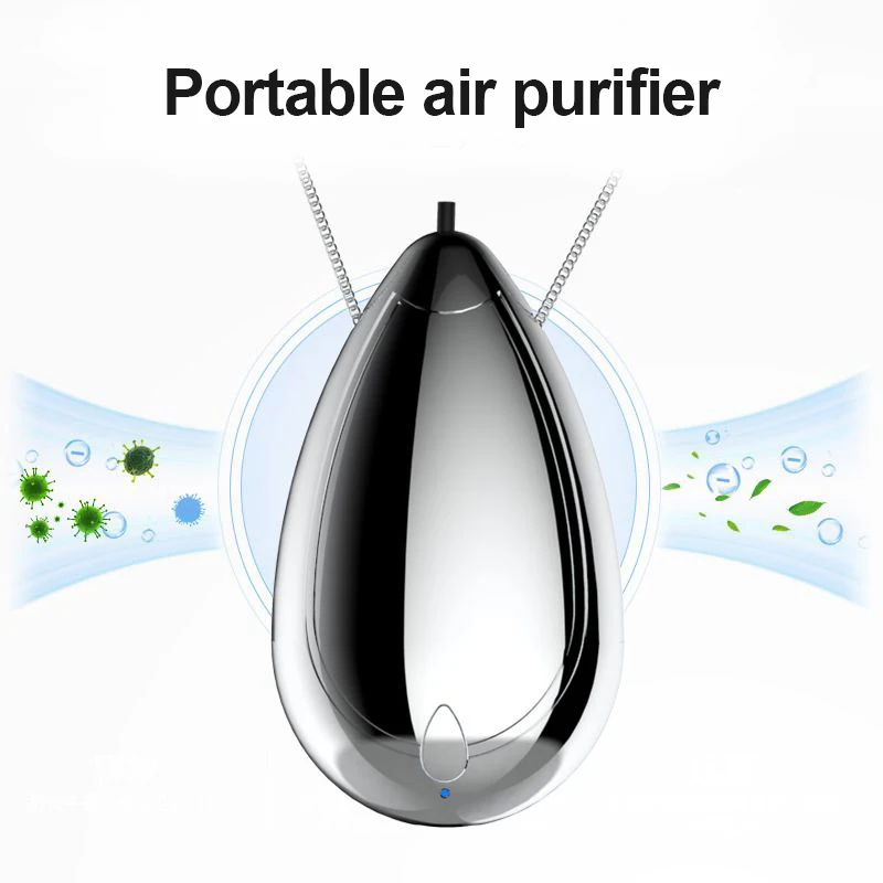 

Negative Ion Hanging Neck Air Purifier Lightweight And Portable 10㎡ Necklace Anion Air Purification Wearable Effective 20-24h