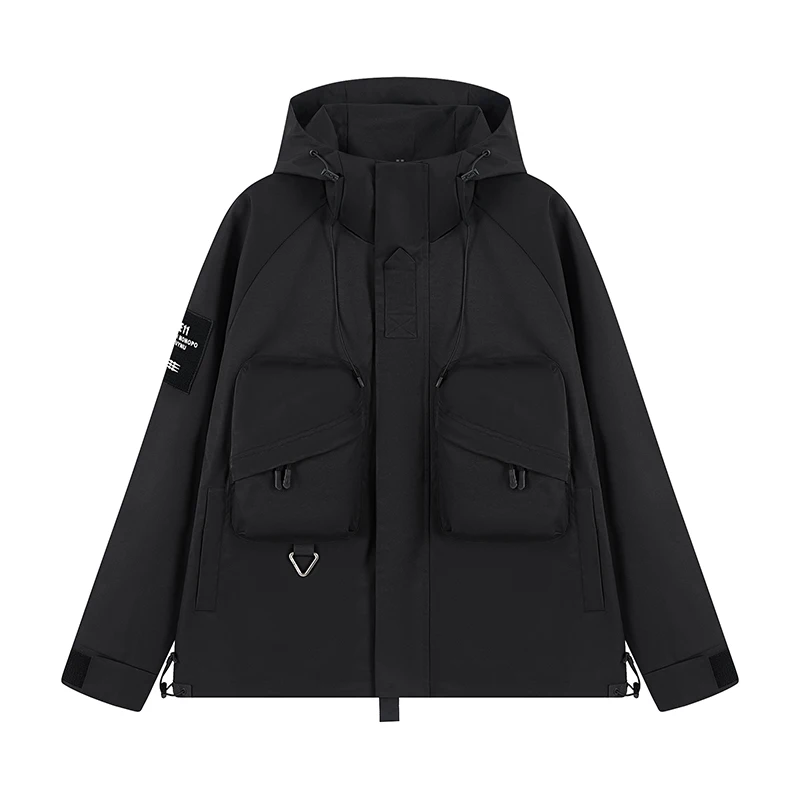 Мужская камуфляжная куртка с капюшоном черная зеленая кофейная белая верхняя