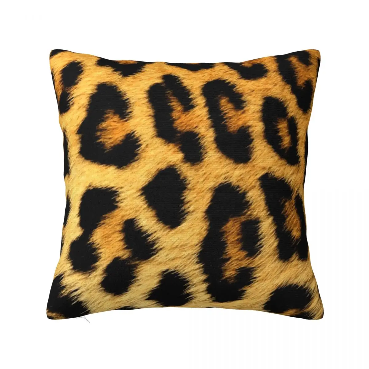 

Подушка с леопардовым принтом, женская модная весенняя Роскошная наволочка с животными, полиэстеровый чехол на молнии для автомобиля