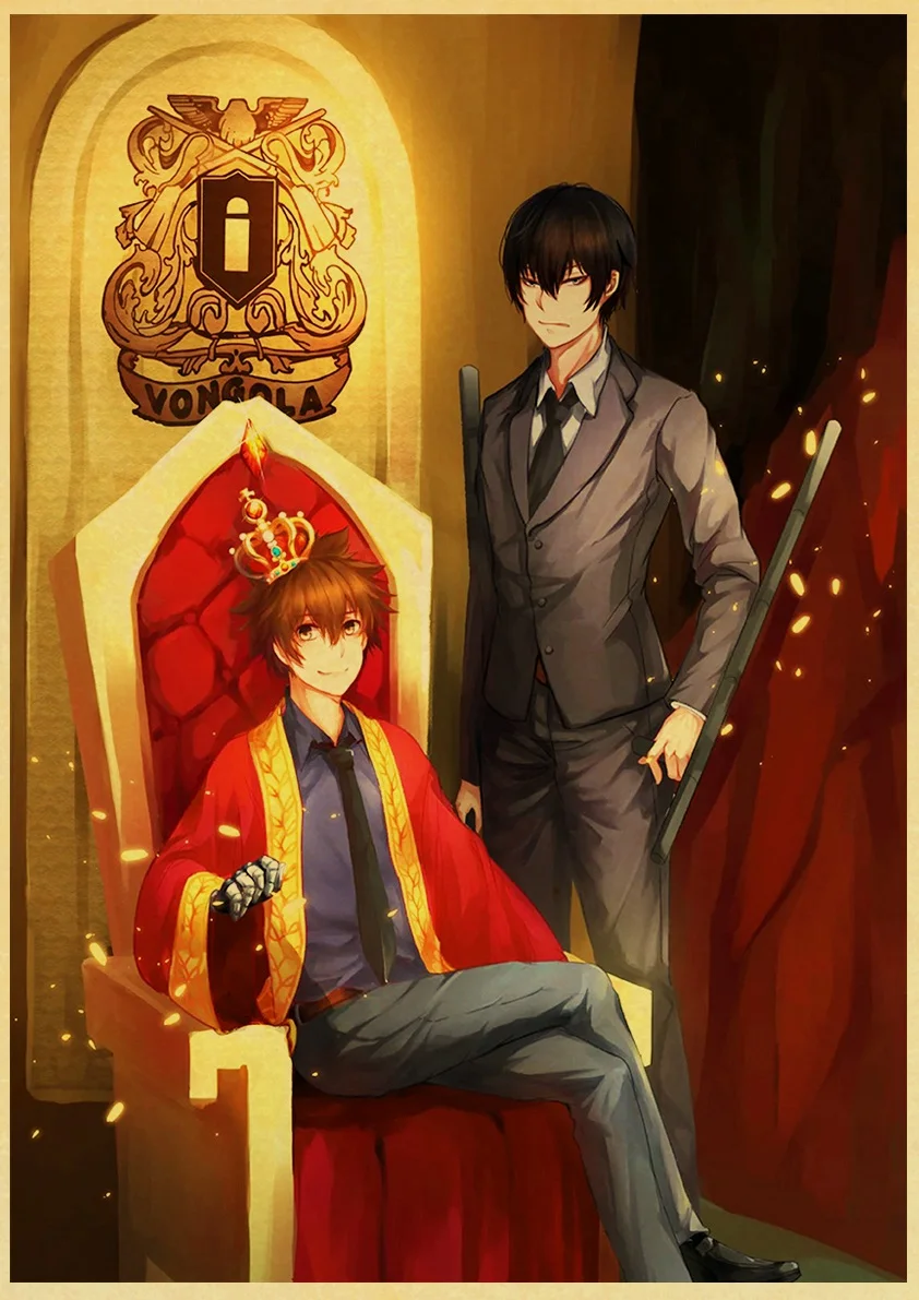 Хитман Реборн! Плакаты из японского аниме постер на стену крафт-бумаги домашний