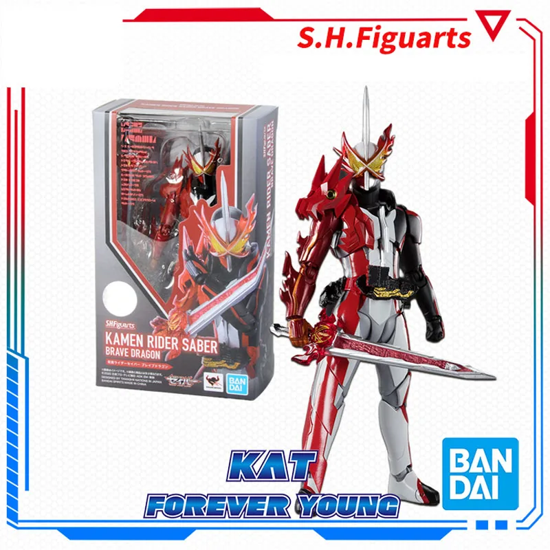 

В наличии Bandai оригинальная SHF аниме Kamen Rider Saber · передвижная фигурка дракона модели детские подарки