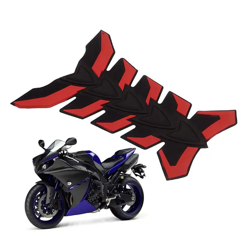 

Tank Pads For Motorcycle 3D Fishbone Pattern Car Decor Outside Sticker Self-Adhesive Protector Decal Sticker Motor Bike Stickers