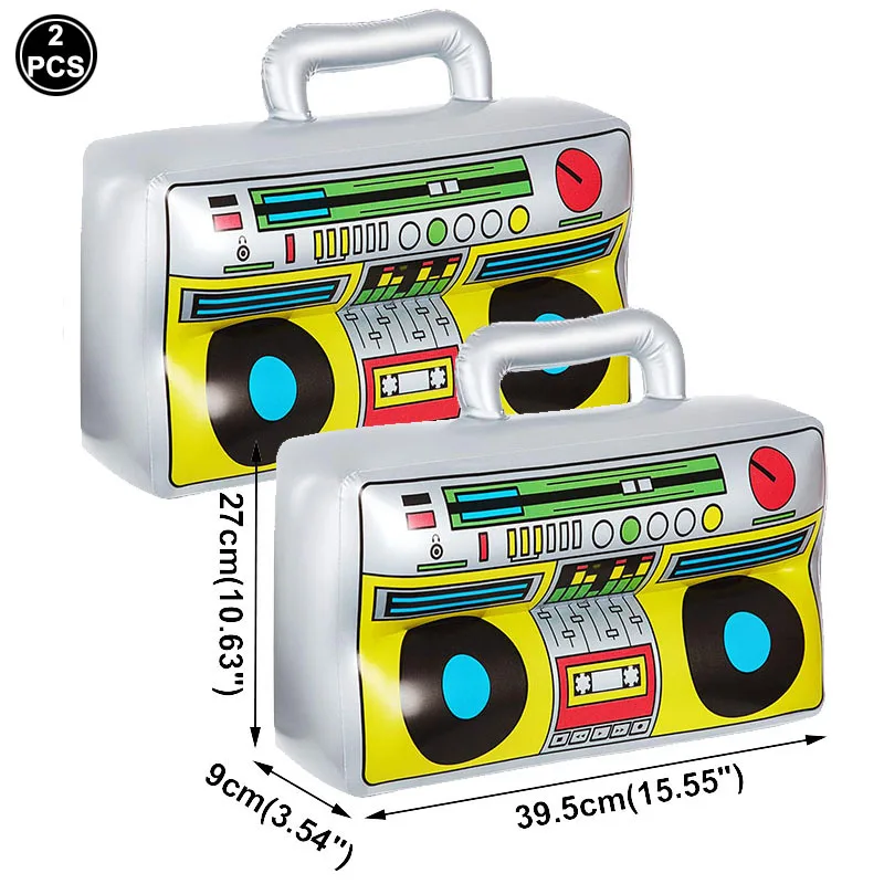 

Набор надувных музыкальных инструментов для вечеринки 80-х