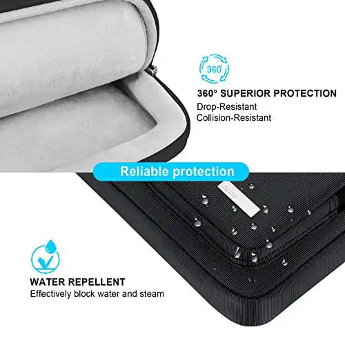 Lacdo Premium Protective 360° Laptop Shoulder Bag 15.6 Inch Compatible with Aspire, Predator, Inspiron, P-Series, Pavilion, Chr