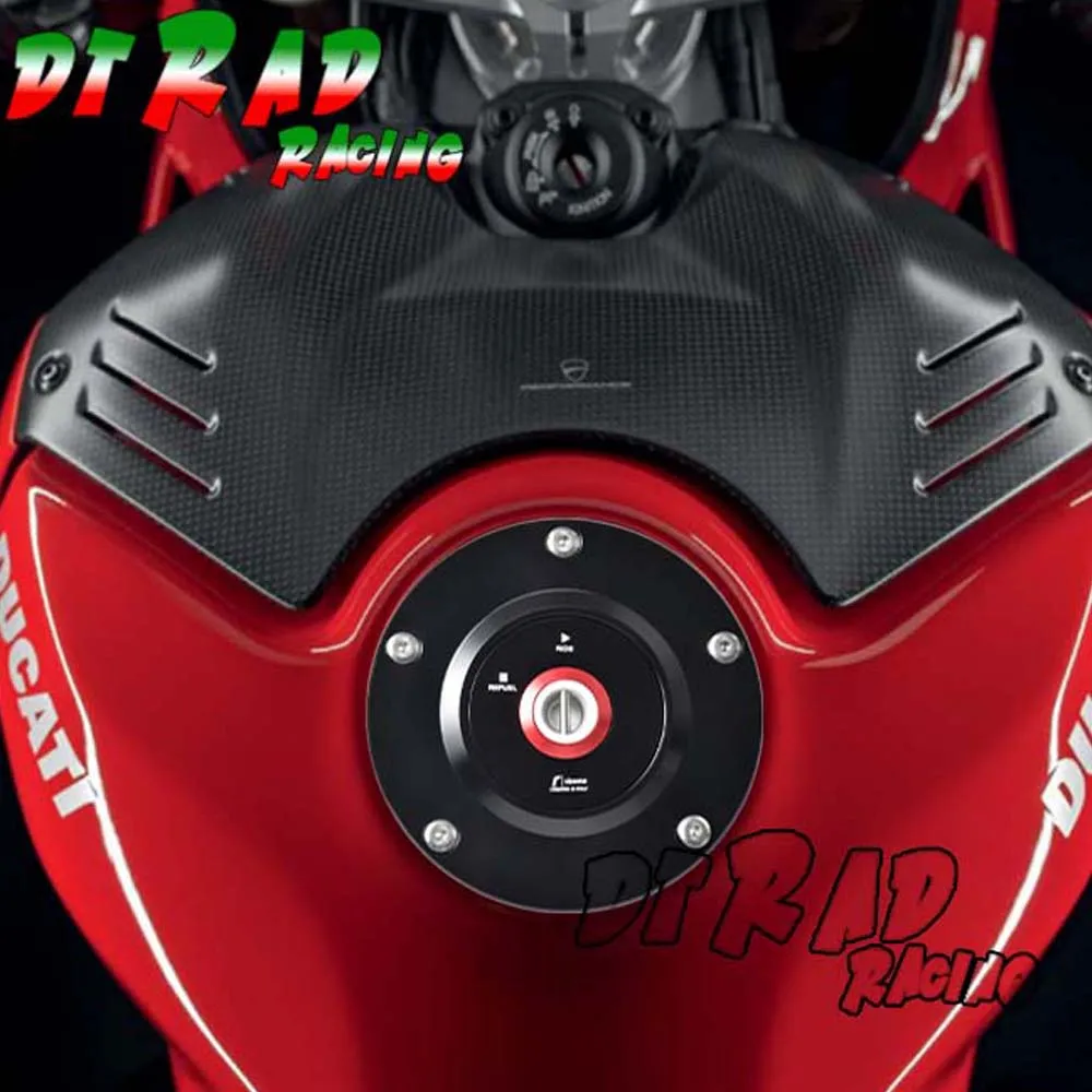 Быстросъемная Противоугонная Крышка для топливного бака мотоцикла DUCATI 420el CARBON