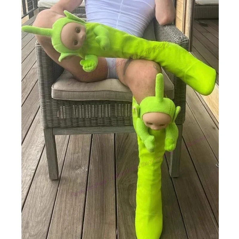 

Green Suede Knee High Boots Pointed Toe Shoes for Women Thin High Heels Runway Outfit Aesthetic Shoes 2023 Zapatos Para Mujere