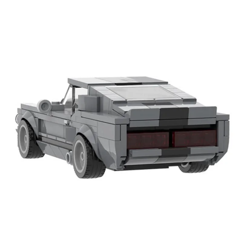 MOC-57356 Speed City Cars Champion Racer Классический суперкар Forded Mustanged Shelbyed GT500 Строительные