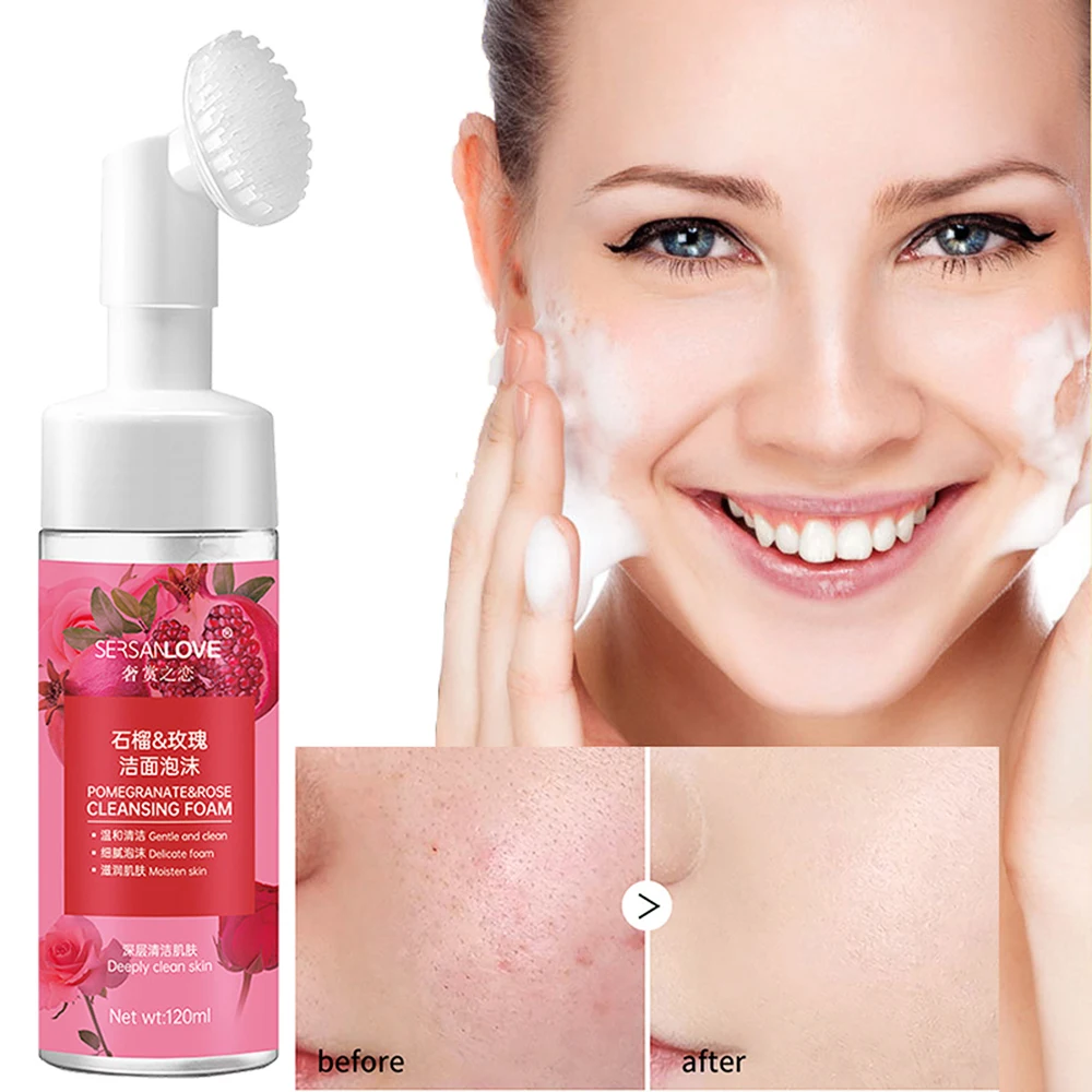 Amino Acid Bubble Facial Cleanser Makeup Remover Scrub Cleansing Acne Oil Control Blackhead Remover Shrink Pores Skin Care