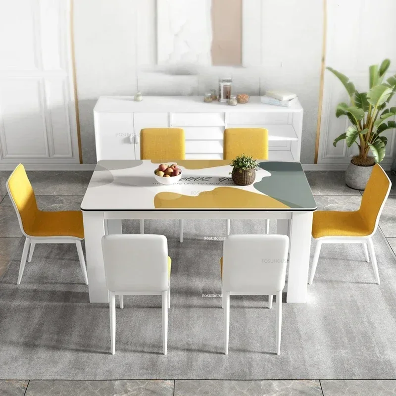 Мебель для столовой обеденные столы с скандинавской краской кухонный обеденный