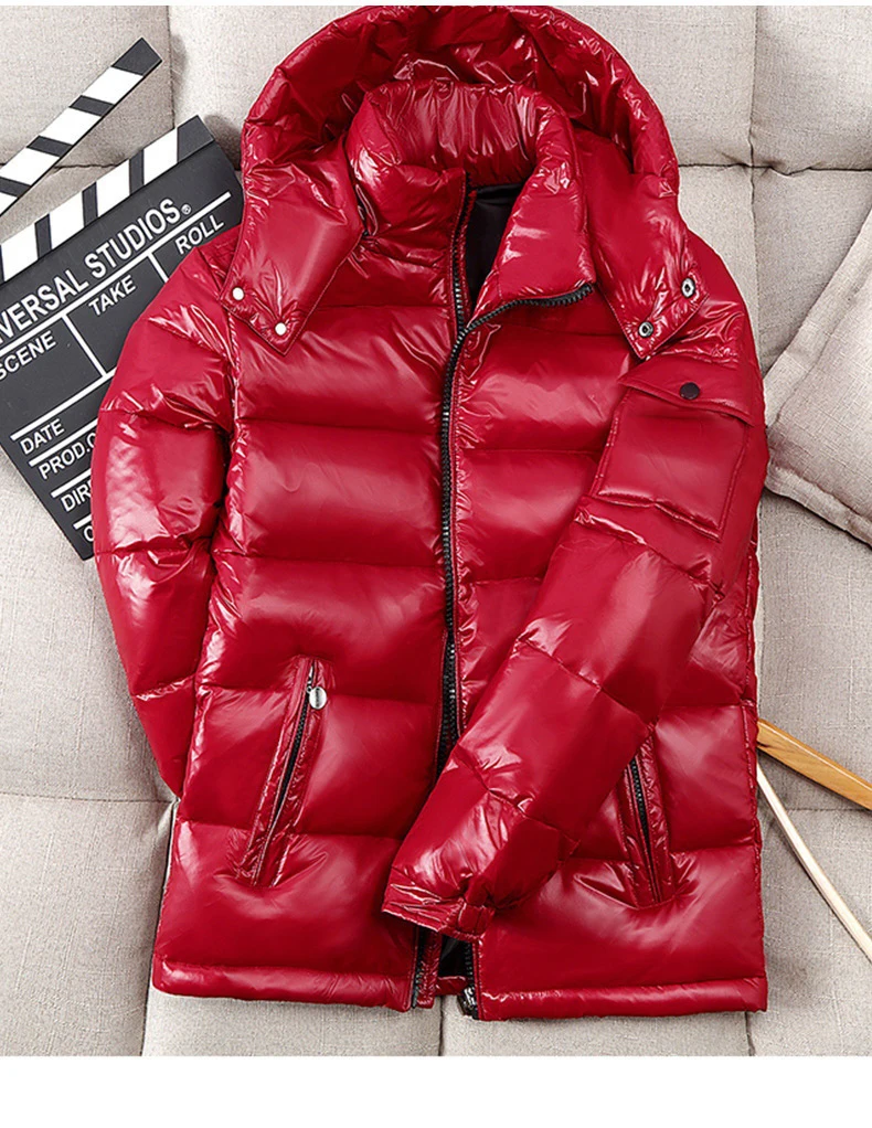 

Spring Summer Men Fashion Jackets Lightweight Bright Coat Big Sale Mens Clothing Solid Zipper Pocket Hooded Jacket Coats Outwear