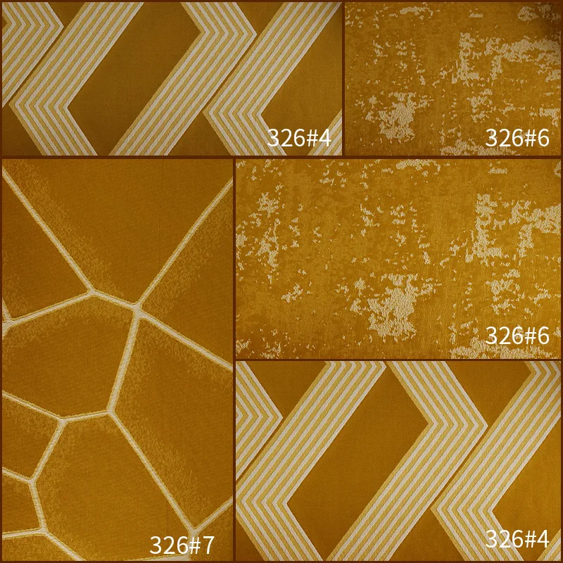 Современные светлые роскошные золотисто-желтые шторы простая однотонная