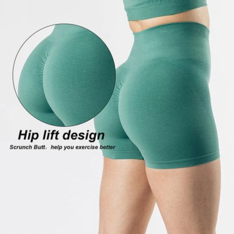 KBDFA High Waist Push Up Short Elasticity Breathable Scrunch Butt Fashion Shorts Running Shorts Sports Shorts Womens Clothes Gym