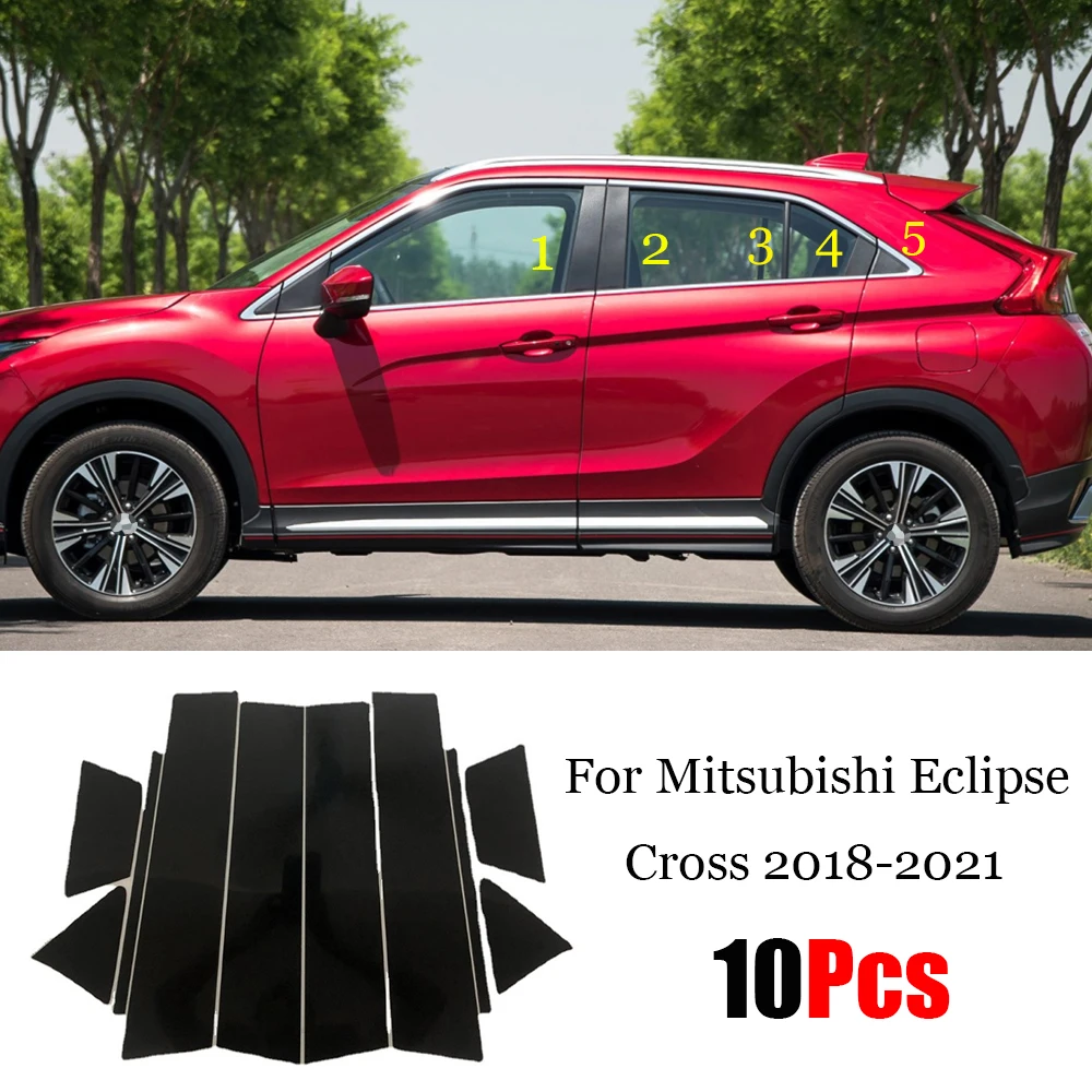

10 шт., полированные столбы для Mitsubishi Eclipse Cross 2018 - 2021
