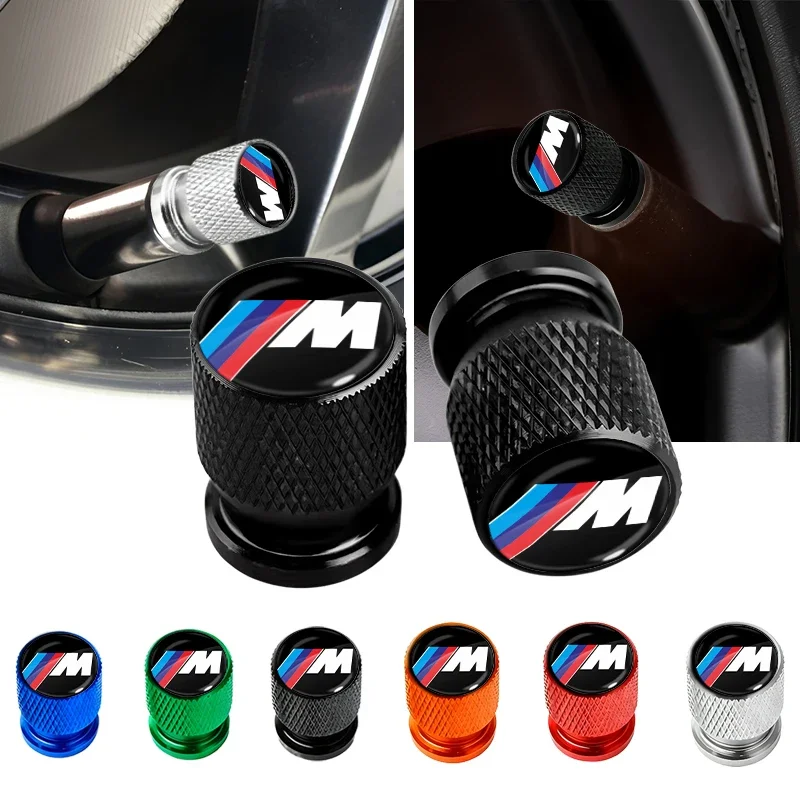 Комплект из 4 колпачков для ниппелей автомобильных шин BMW M8 M7 M6 M5 M4 M3 M2 M1 F30 F10 F15 E30 E46 E90 E60, для 3, 5, 7 серий (art.: 3920dc39cd433) - 3920dc39cd433