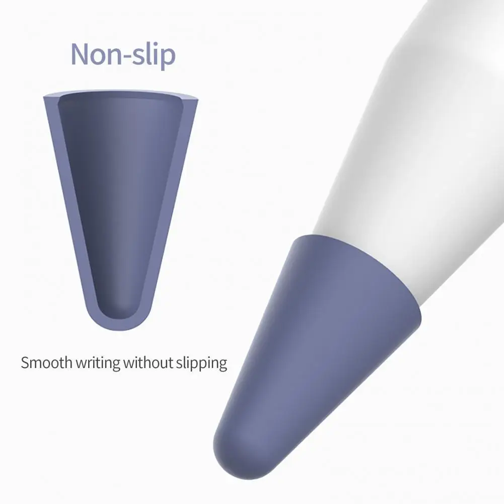 

8Pcs/Set Nib Protective Cover Non-slip Low Noise Universal Silicone Pencil Tip Protective Cap for iPad Pencil 1st/2nd Generation