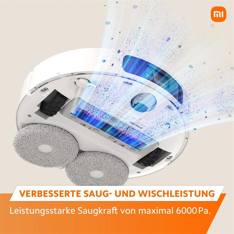 Робот-пылесос Xiaomi X20+ Robot Aspirapolvere Lavapavimenti Stazione Smart All-in-one Aspirazione 6000Pa Navigazione Laser 3D