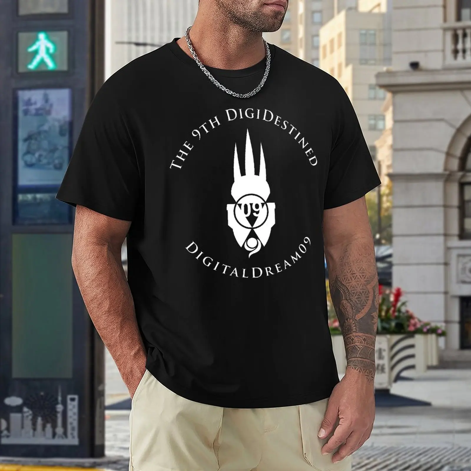 Футболка 9-го размера digiсужденная (белая) незаменимая для K футболки с круглым