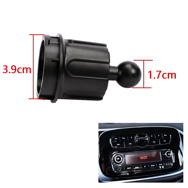 

Автомобильный навигационный кронштейн для мобильного телефона, держатель-конвертер, универсальное основание для Smart 450 451 453, аксессуары Fortwo Forfour для интерьера