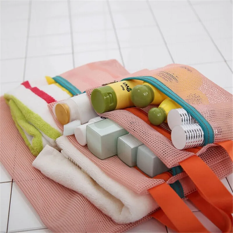 

4PCs/ Set Portabel Travel Storage Bag Easy Carrying Travel Mesh Bag Clothes Storage Bag Underwear Organizer Pouch