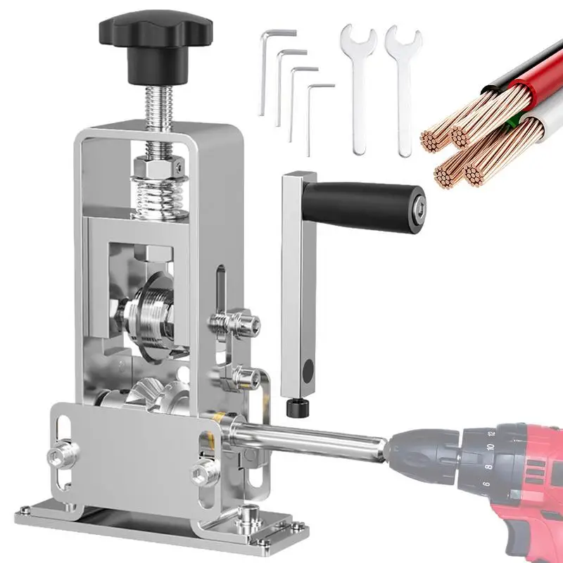 

Portable Wire Stripping Machine Hand Crank Or Drill Powered Copper Wire Peeler Machine Manual Cable Stripper For Scrap Copper