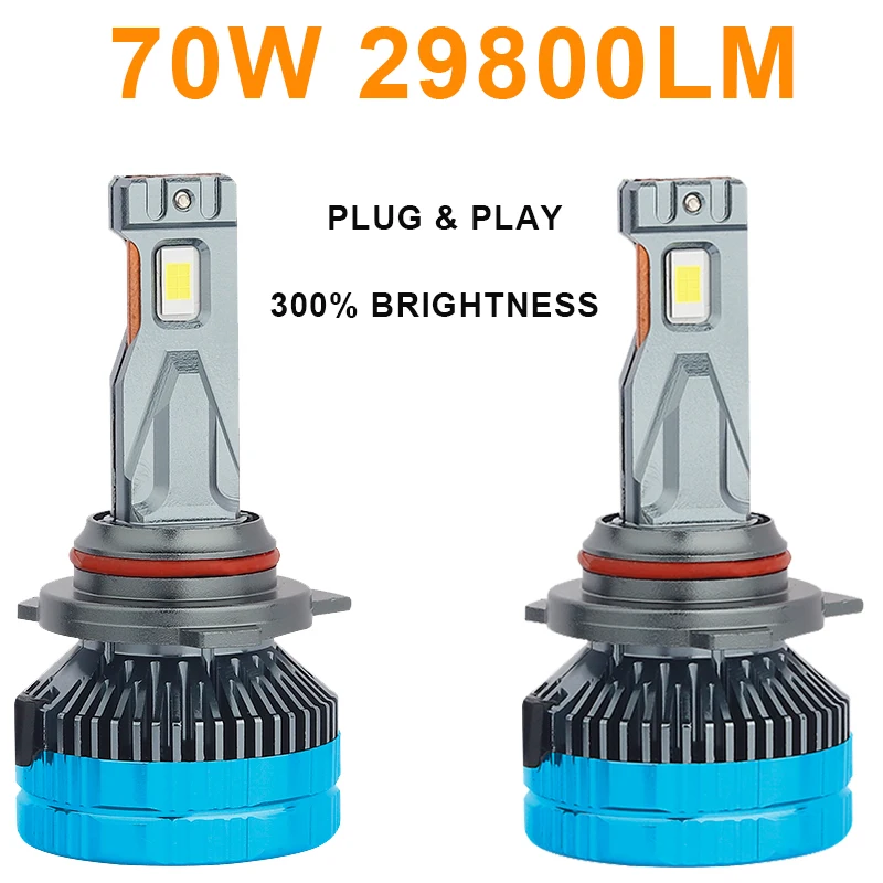 

2PCS H4 H7 LED Car Headlight Bulbs 29800Lm CSP Chip Auto H1 H11 LED Light H3 H8 HB3 HB4 9005 9006 6000K Auto Lamp 12V