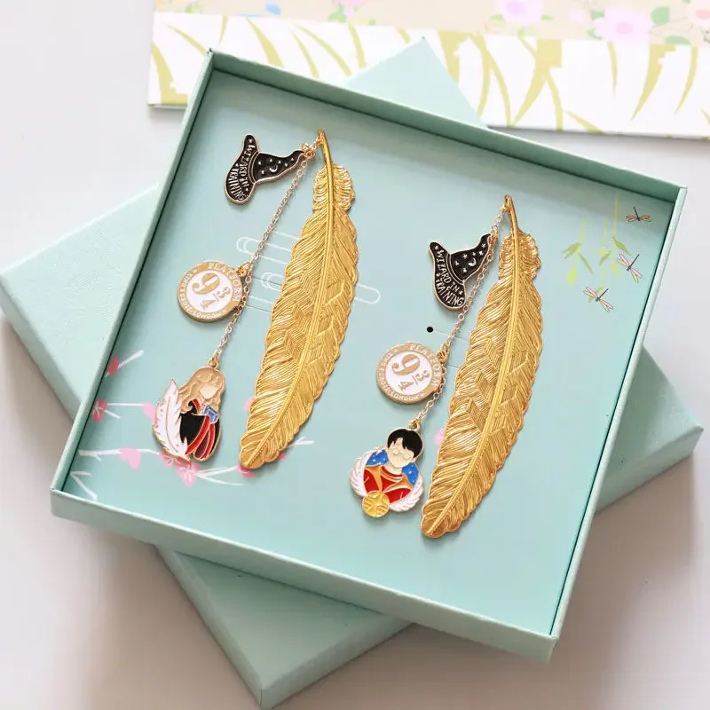 Новинка металлическая Закладка в виде пера из фильма Гарри и волшебный мальчик