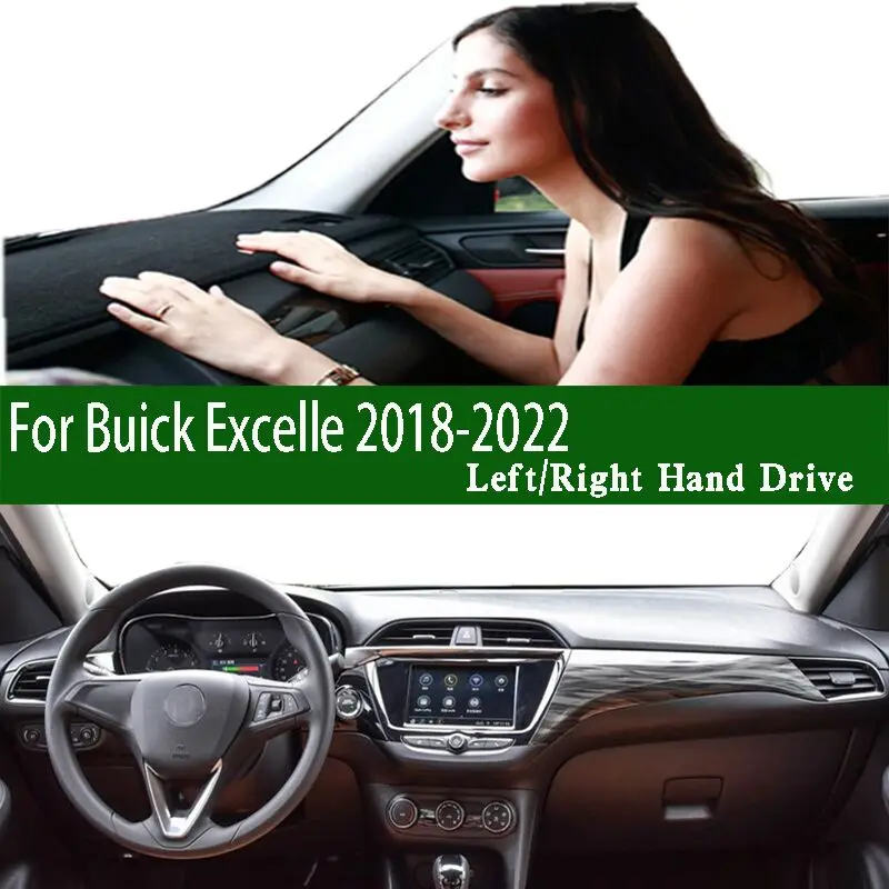 

For Buick Excelle SV1 2018-2022 Dashmat Dashboard Cover Instrument Panel Sunscreen Insulation Protective Pad Carpet Ornaments