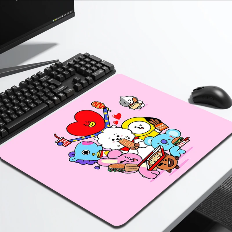 

Kawaii Mouse Pad Gamer Bt21 Deskmat Gaming Desk Accessories Computer Mat Table Pads Anime Rug Mousepad Pc Mats Mause Gamer Pad