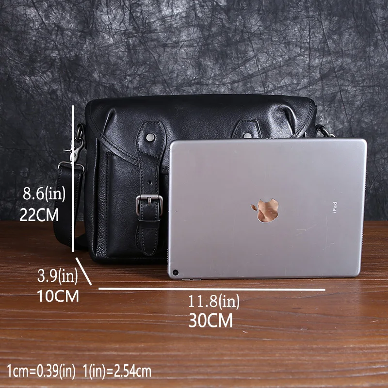 Кожаная мужская сумка через плечо из воловьей кожи индивидуальная Повседневная