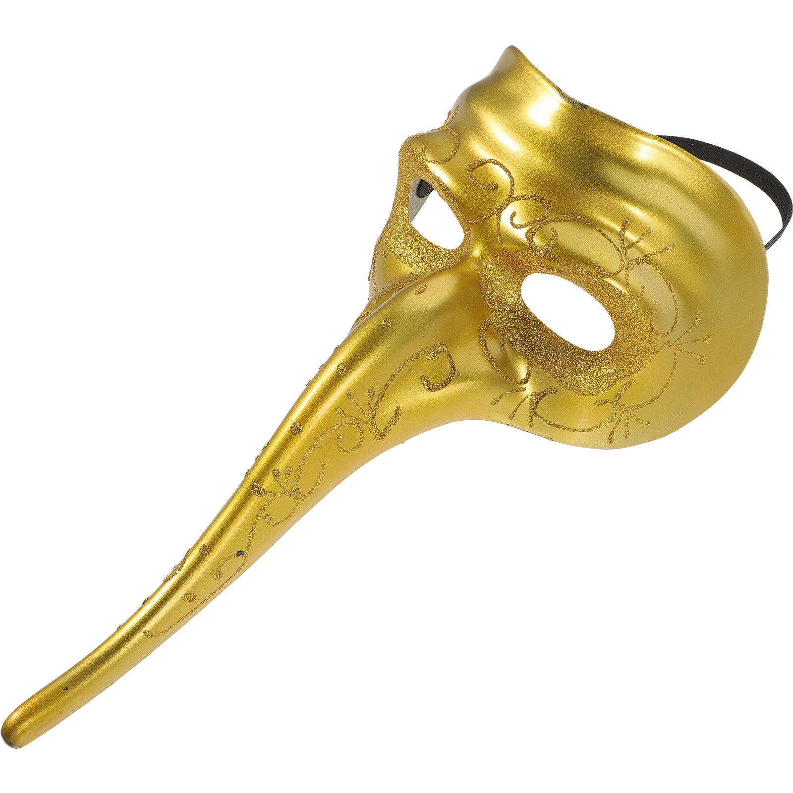 Длинная маска для носа Miss Face Cover Mardi Gras мужчин пластиковый костюм дракона красная