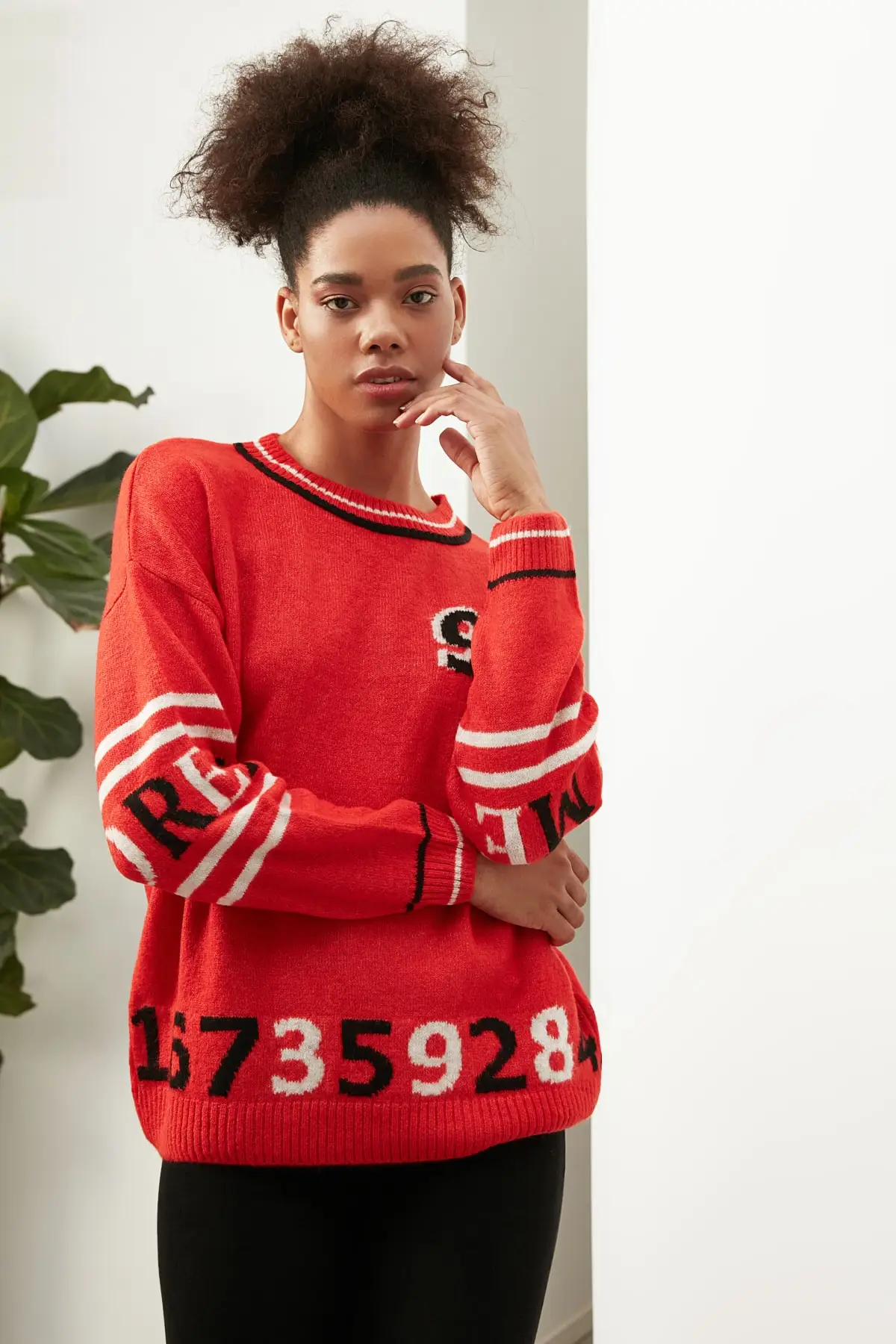 

Trendyol Cycling Long Sleeve Jacquard Knitwear Sweater TWOAW22KZ2759
