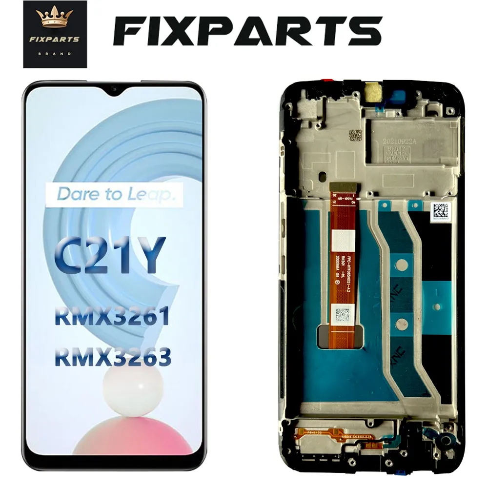 Для Oppo Realme C21Y LCD сенсорный экран дигитайзер полная ассельная Замена  для Realme C21Y LCD RMX3261 экран с рамкой | AliExpress