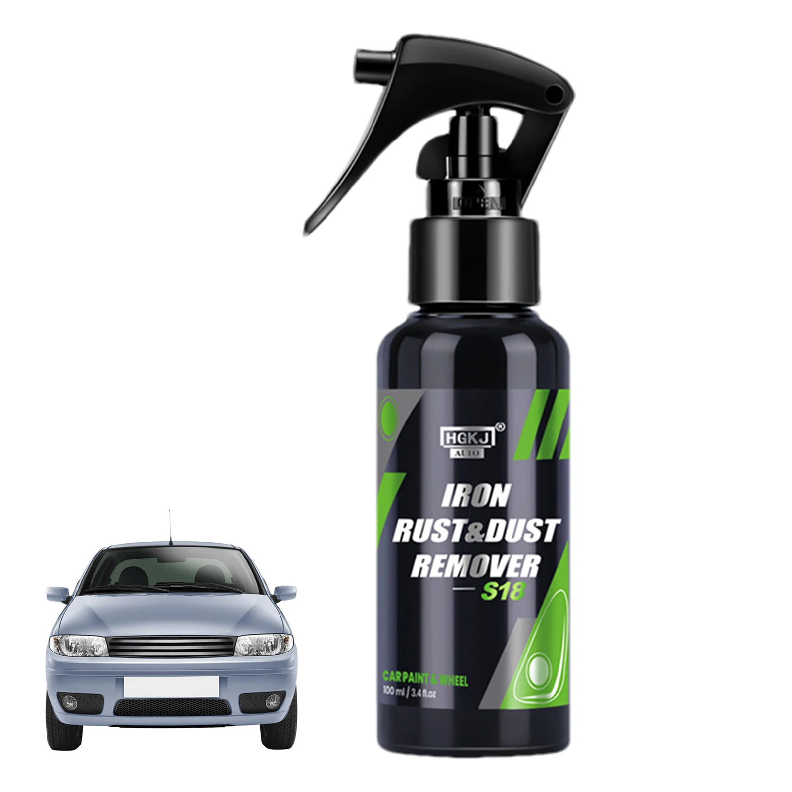 

50/100ML Iron Remover Car Detailing 50/100ML Iron Cleaner Removes Brake Dust Iron Fallout Rust Dust Remover Spray For Paintwork