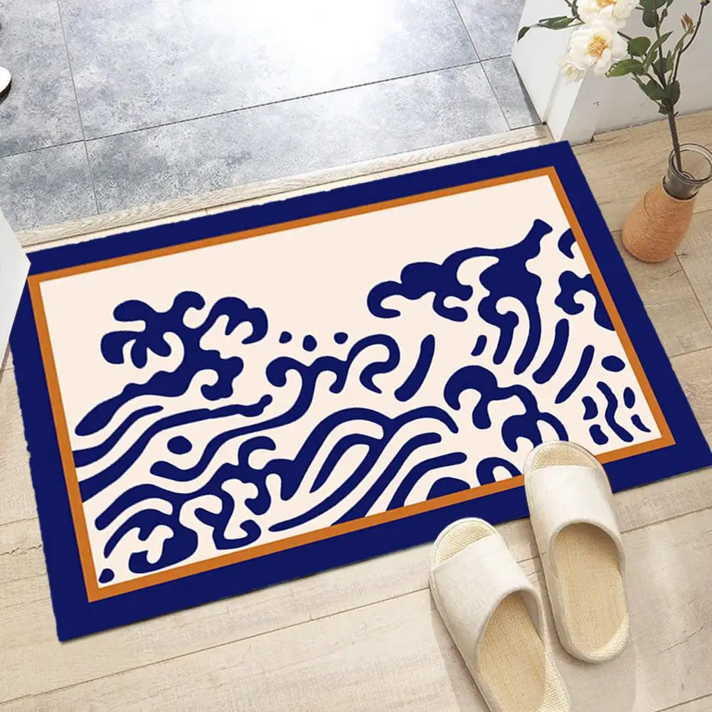 

Modern Floor Rug Furry Protective Mountain Pattern Bedroom Floor Mat Keep Clean Floor Carpet Household Stuff
