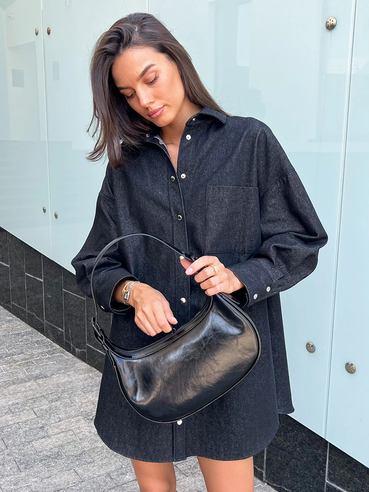 Mnealways18 уличные женские длинные потертые джинсовые рубашки с длинным рукавом