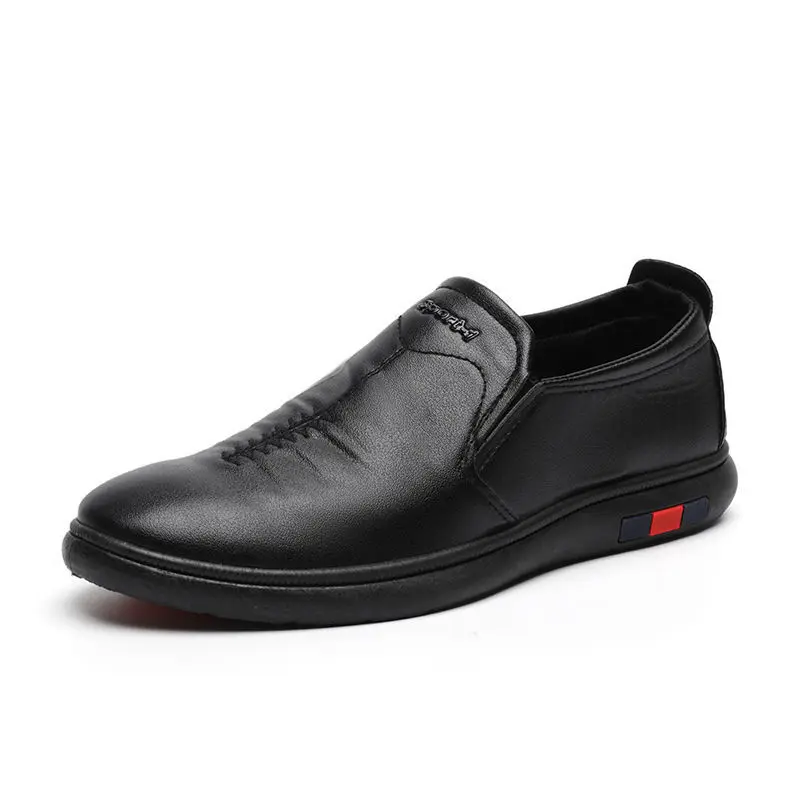 SOLI2 Fashion Work Shoes Breathable Men's Casual Shoes Men Fashion Shoes Hard-Wearing Winter New Leather Shoes S13740-S13752