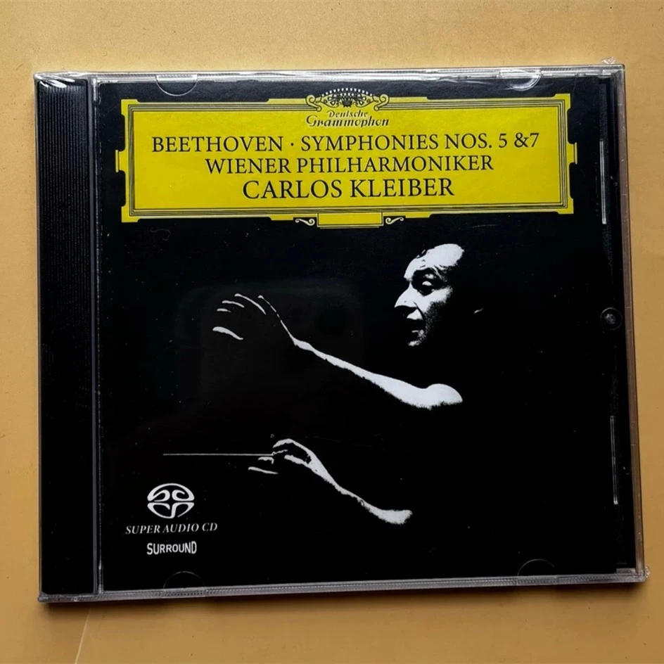 Фото Классический Wiener Philharmoniker Carlos Kleiber Музыкальный компакт-диск Beethoven Symphonie No. 5 и 7 альбом Музыкальная запись Косплей Soundtracks Box №1