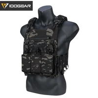sabagear idogear lsr tactical vest quick release laser cut plate carrier with 556 mag pouch molle lightweight hunting gear