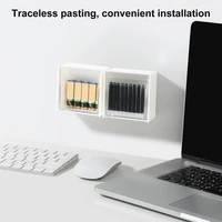 storage box storage holder plastic for office wall mounted clamshell design cotton swab for office