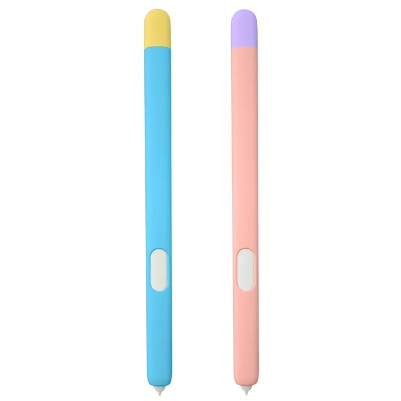 

For Samsung Galaxy Tad S6 Lite Pen Sleeve Touch Pen Silicone Case Protective Sleeve Blue