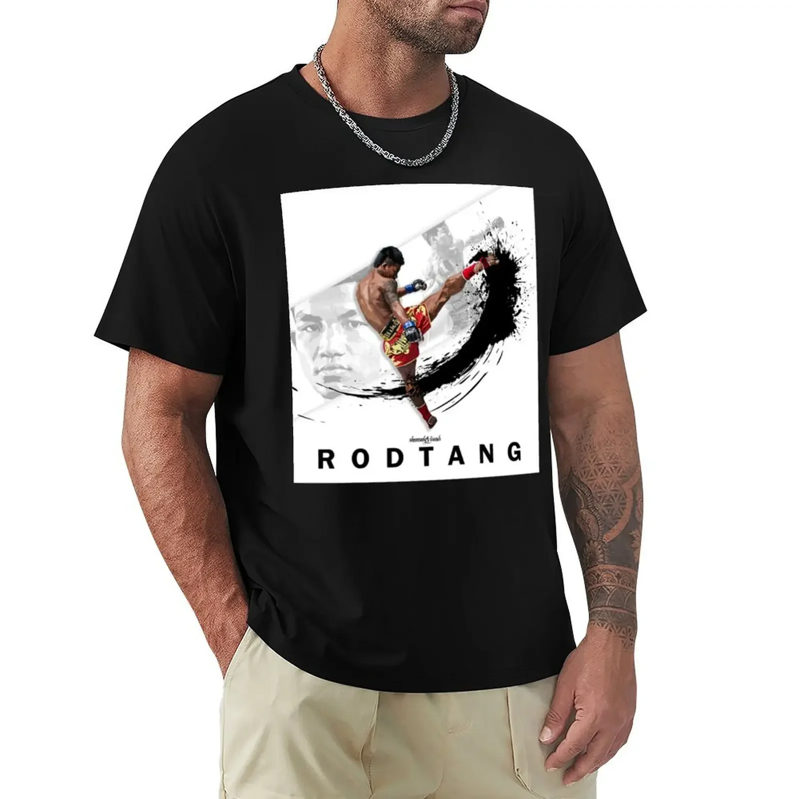 RODTANG Muaythai белая футболка из хлопка