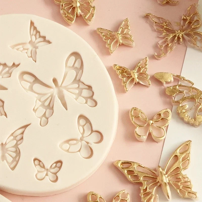 

Oval Shape Butterfly Pattern Fondant Cake Baking Mold Chocolate Candy DIY Molds Cake Decoration Tools Kitchen Accessories