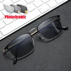 2022 уличные фотохромные многофокусные очки для чтения для мужчин и женщин, прогрессивные очки с защитой от синего излучения в стиле ретро, деловые очки с круглой оправой