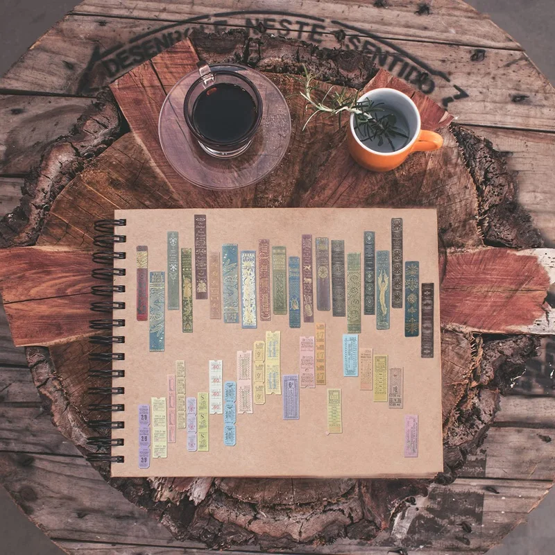 240 шт. винтажные наклейки в виде растений |