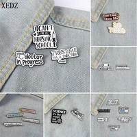 creative text enamel pin custom fashion simple english badge denim jacket lapel brooch jewelry gift for friends accessories