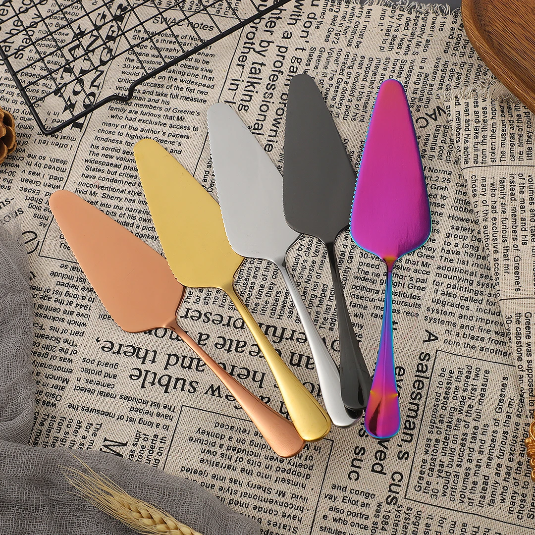 

1pcs Silver Stainless Steel Serrated Edge Cake Server Blade Cutter Pie Pizza Shovel Cake Spatula Baking Tool Dropshipping