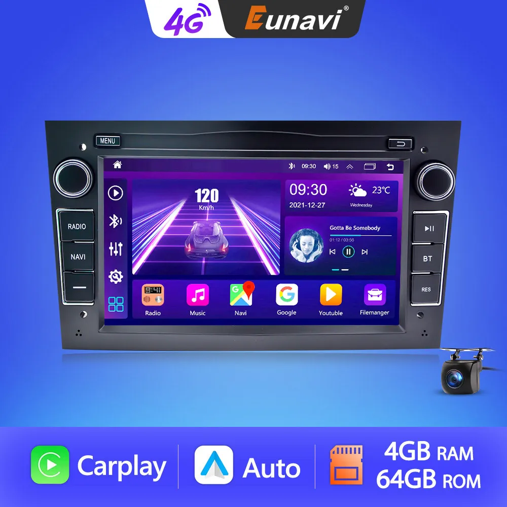 

Eunavi Android 10 Car Radio GPS For Opel Astra H G J Vivaro Zafira B Vectra C Corsa D C Meriva 2 Din Autoradio Multimedia Player