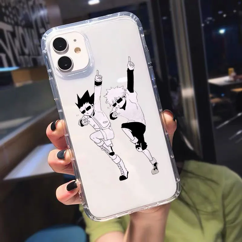 new clear shockproof phone cases for iphone 12 11 pro max x xs xr 7 8 7plus 8plus 13 hunter x hunter killua zoldyck anime cover free global shipping