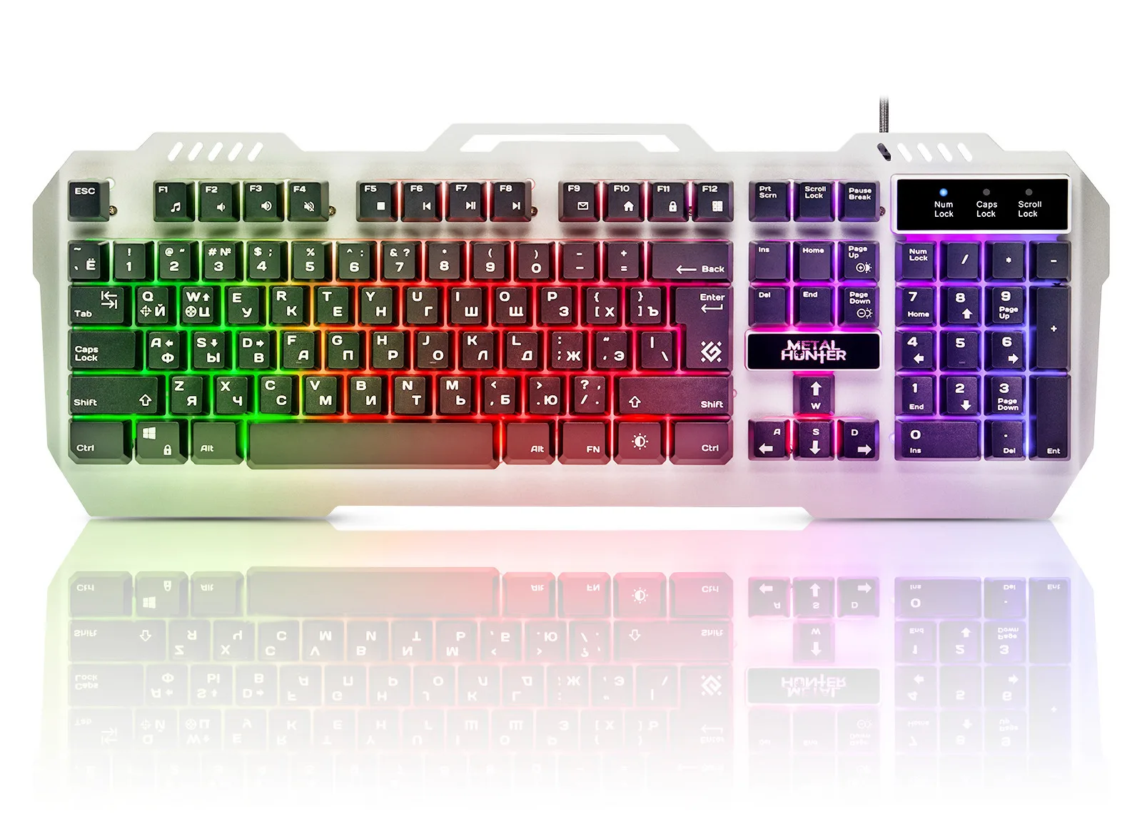 

Игровая клавиатура Defender Metal Hunter, RGB подсветка, 19 Anti-Ghost